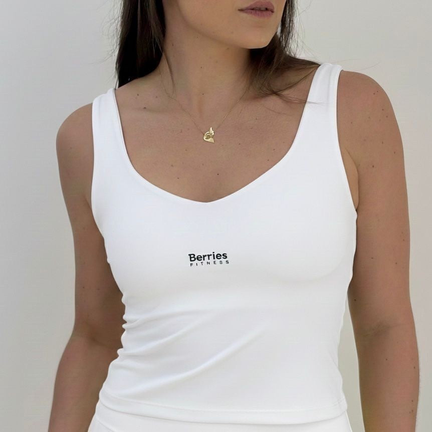 Regata cropped Brisa - Branco