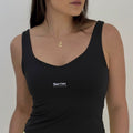 Regata cropped Brisa - Preto