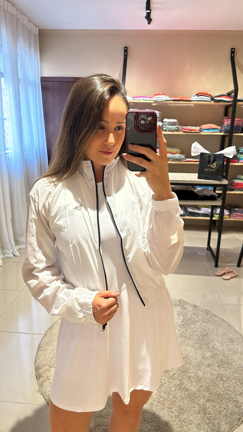 Bomber corta vento Cloe - Branca