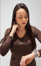 Blusa UV - Cora - Café