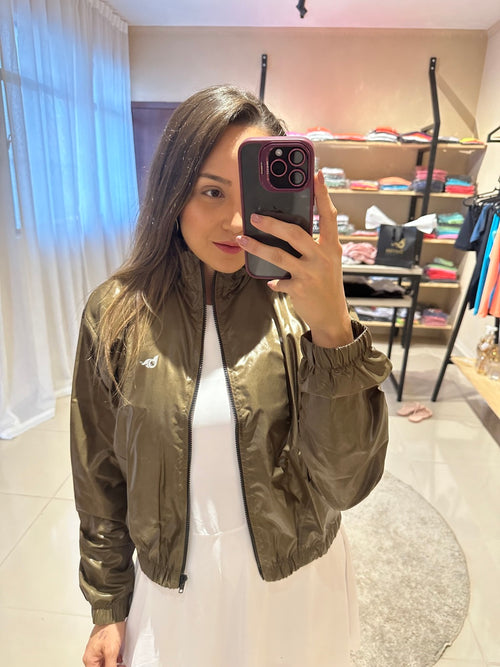 Bomber corta vento Cloe - Verde militar
