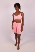 Conjunto - Top Aurora e Saia Elen - Rosa Collant