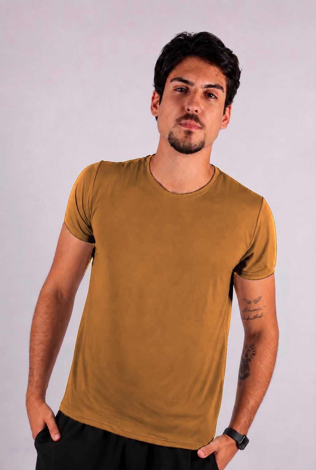T-shirt Masculina Caramelo