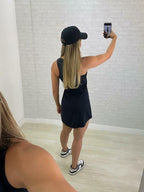Vestido Flor - Preto