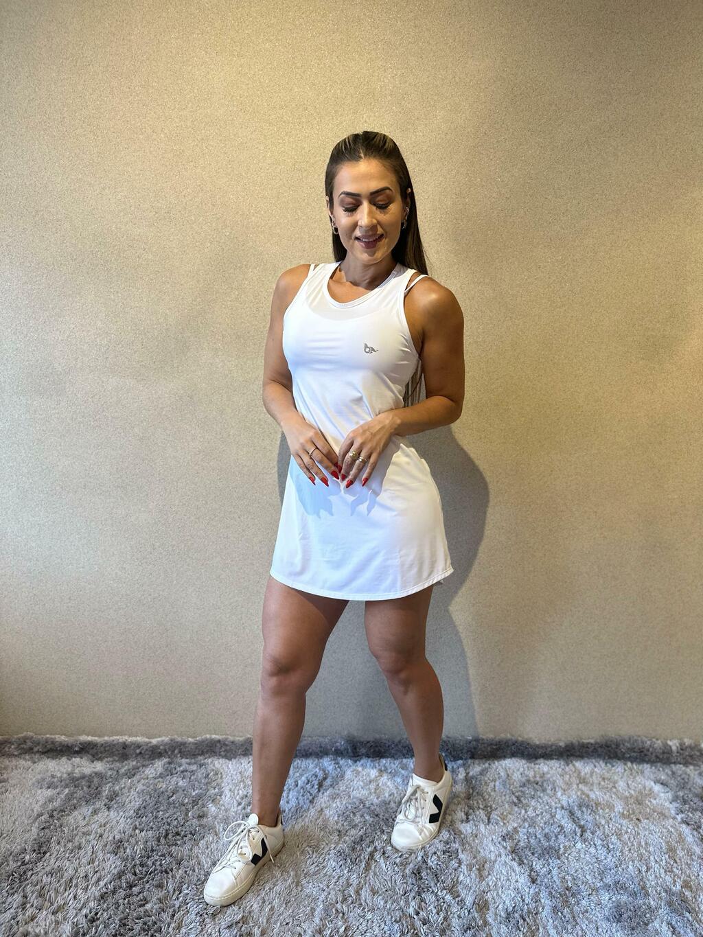 Vestido Flor - Branco