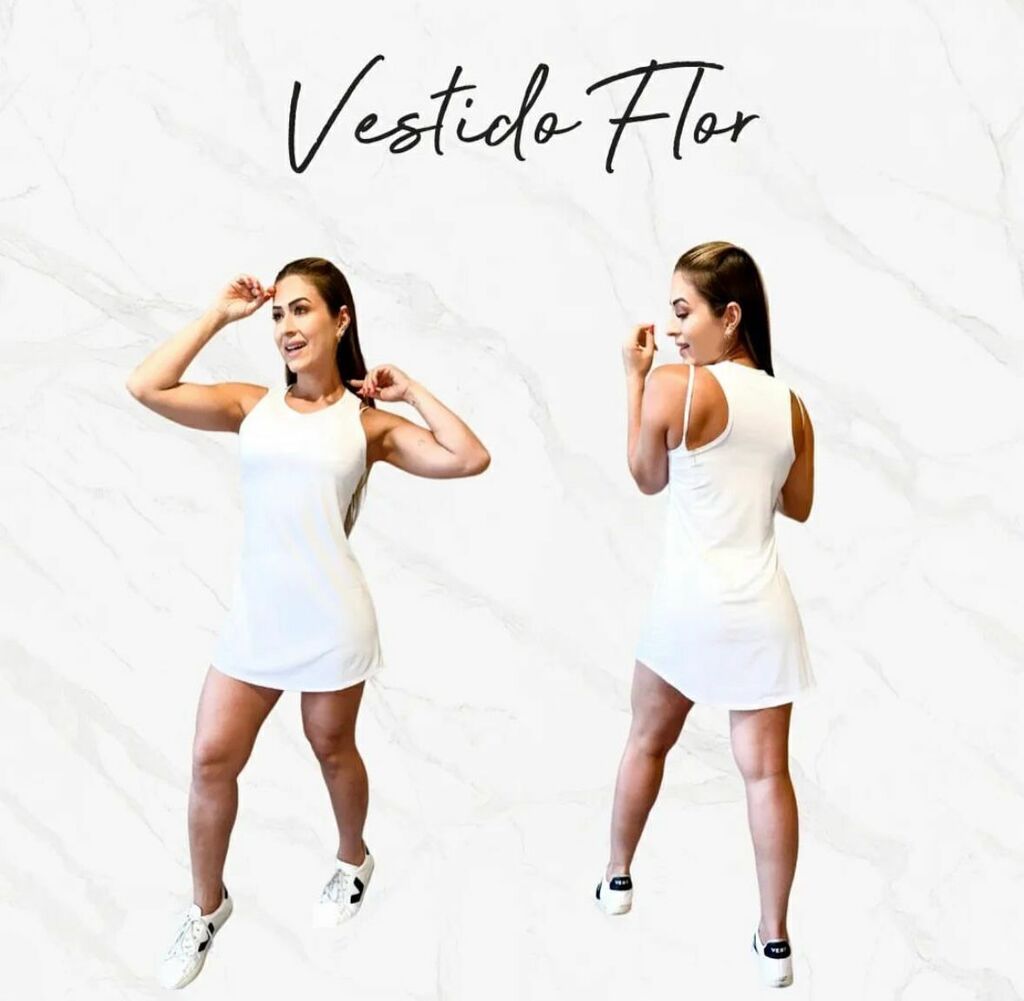 Vestido Flor - Branco